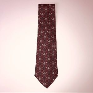Barbara Blank Maroon Silk Men’s Necktie